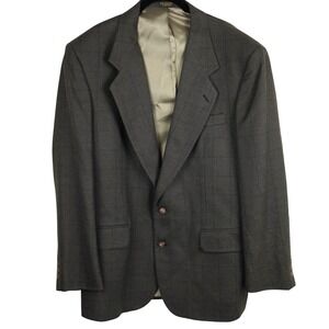 Oscar de la Renta Men's Tailored Blazer Classic Houndstooth Pattern‎ L